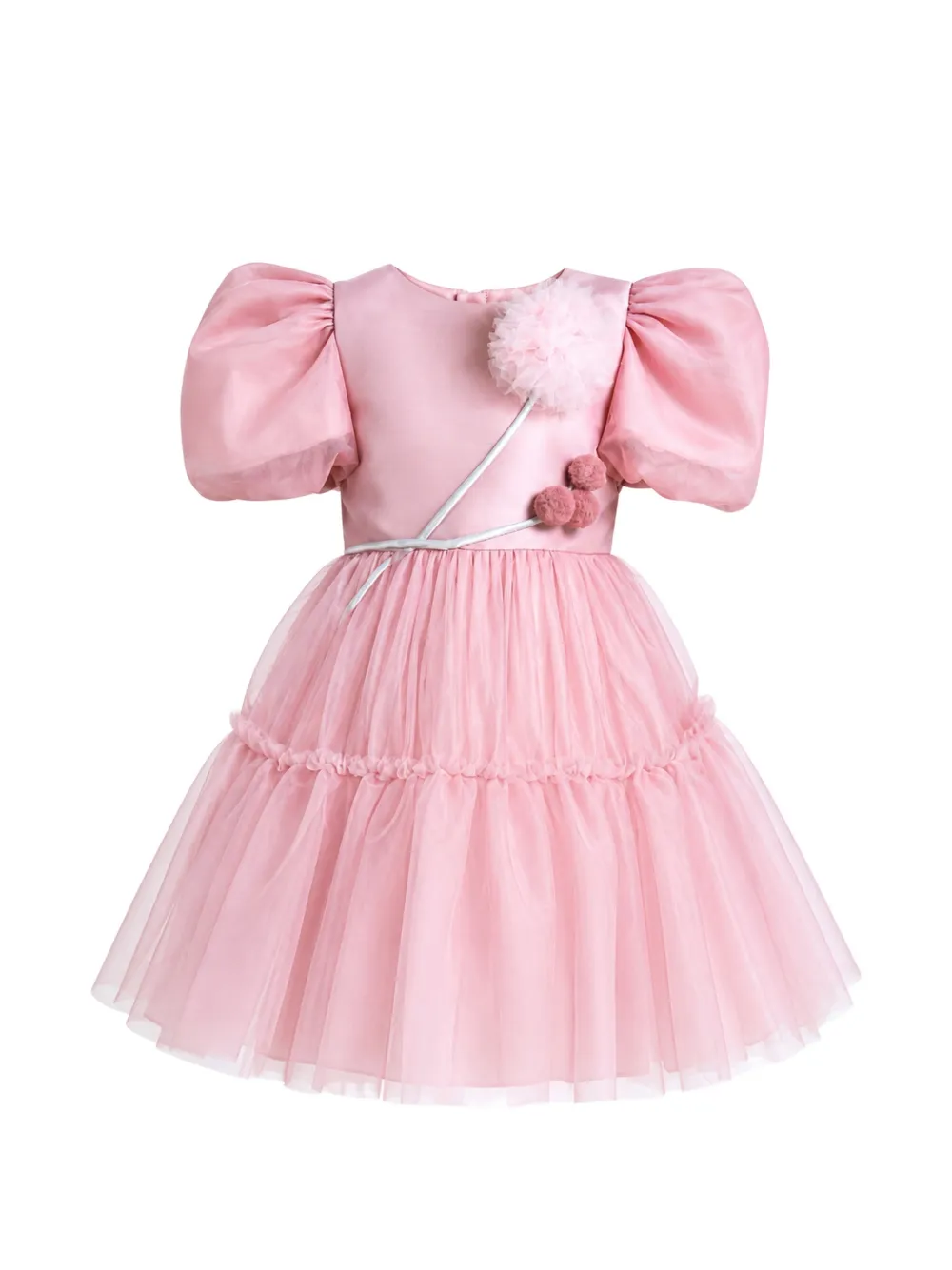 alapage flower-appliqué dress - Rosa