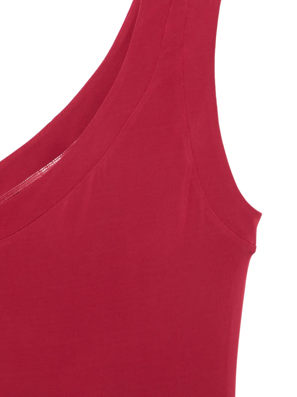 Max Mara Asymmetrische gedrapeerde midi-jurk Rood