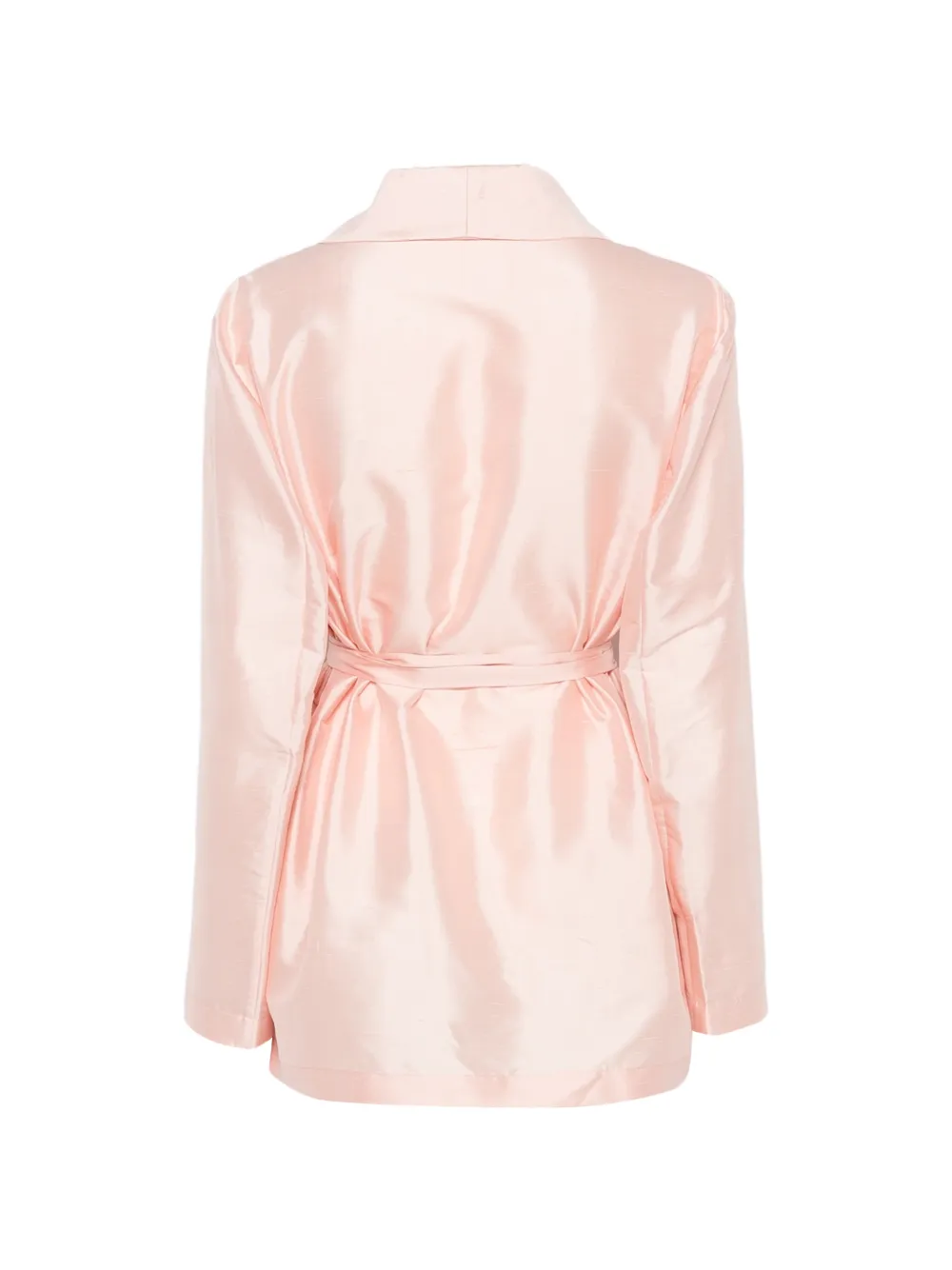 Max Mara Avondpak met sjaalrevers en ceintuur Roze