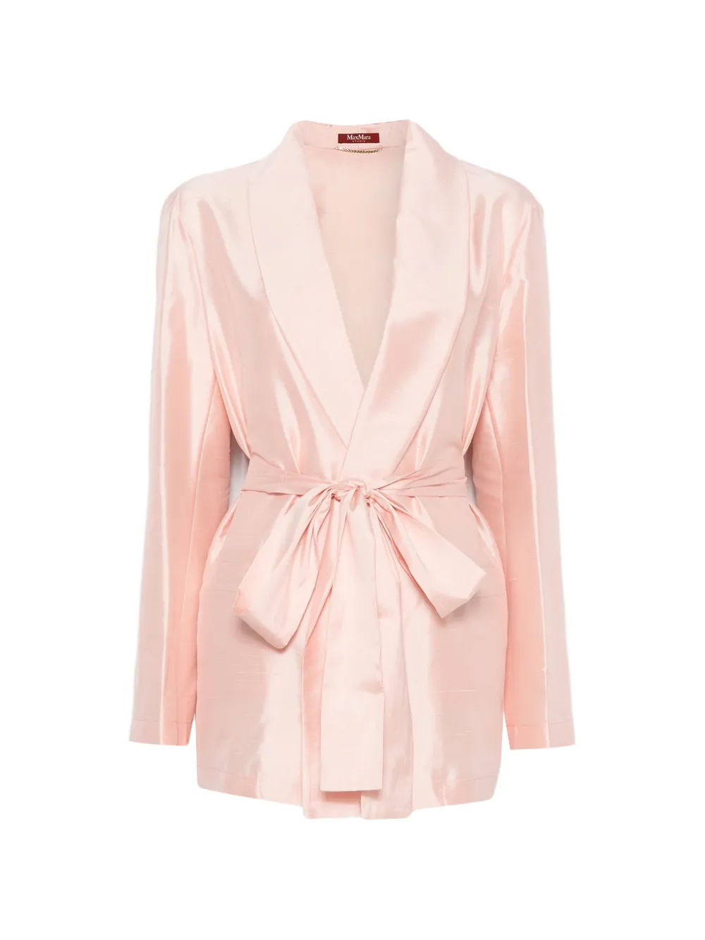 Max Mara belted shawl-lapel evening suit - Rosa