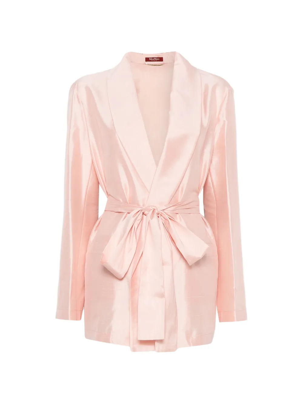 Max Mara belted shawl-lapel evening suit - Rosa