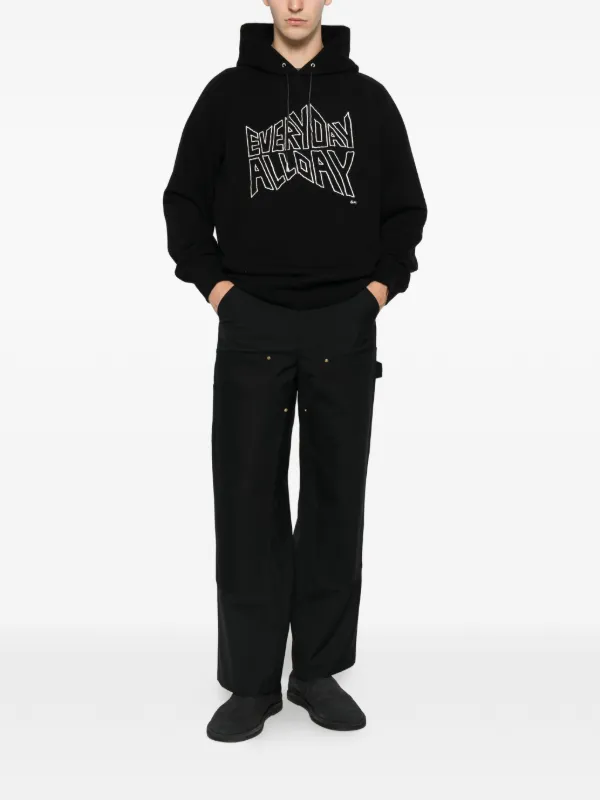 サカイ プルオーバーパーカー LIGHT Fire ブラック 2 sacai Sacai x Geoff McFetridge プリント パーカー | ブラック | FARFETCH JP