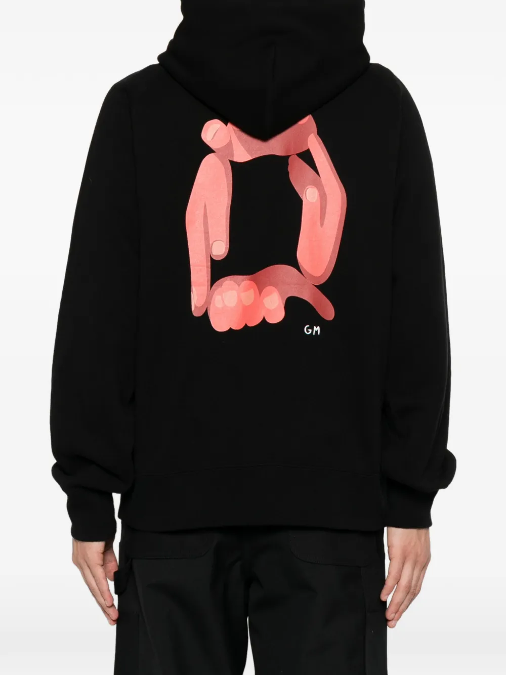 sacai x Geoff McFetridge hoodie met print Zwart