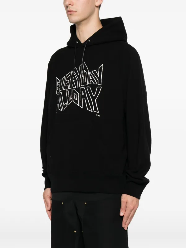 Sacai x Geoff McFetridge プリント パーカー | ブラック | FARFETCH JP