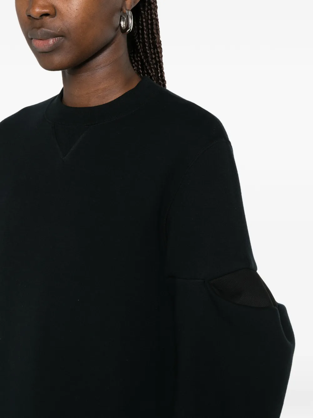 sacai Trui met pofmouwen Zwart