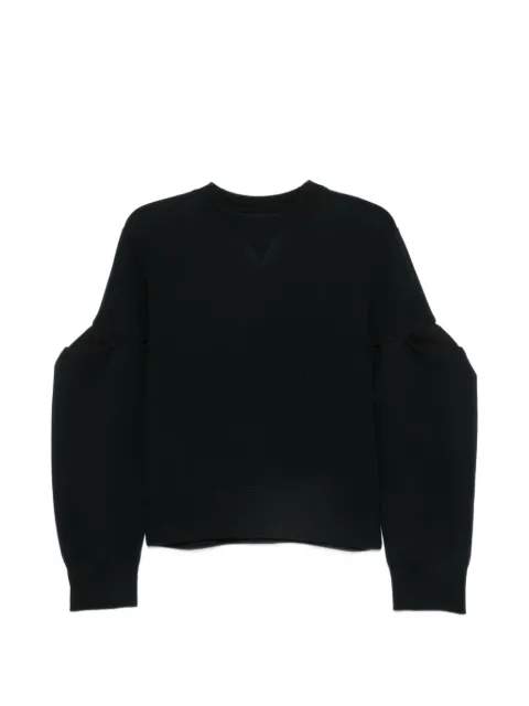 sacai puff-sleeve sweater
