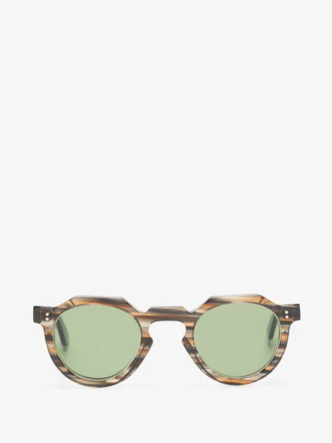 Lesca Crown XL Panto round-frame sunglasses