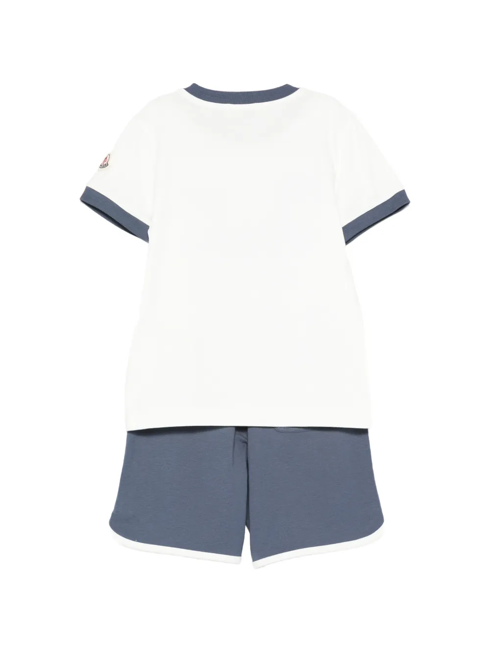 Moncler Enfant Tweedelige shorts set met logo Wit