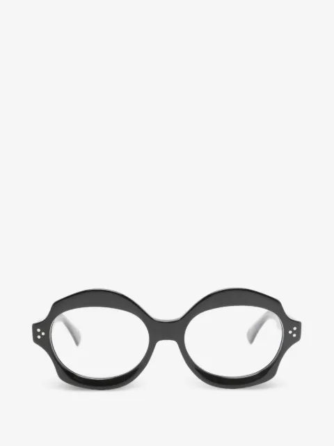 Lesca round-frame glasses
