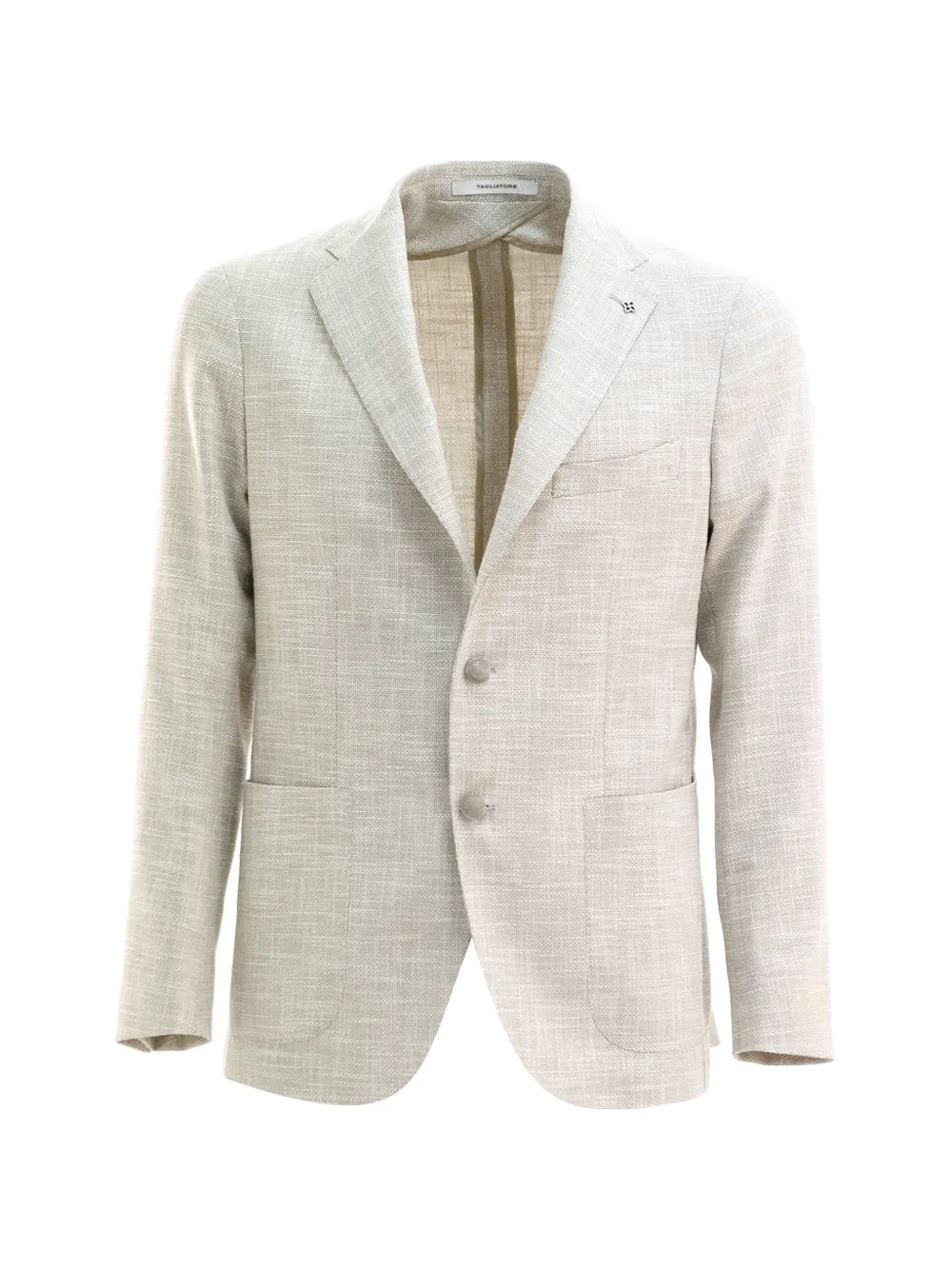 Tagliatore notched lapel single-breasted jacket - Nude