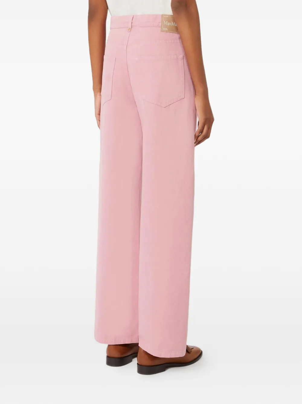  's Max Mara High-waisted Trousers - Pink 