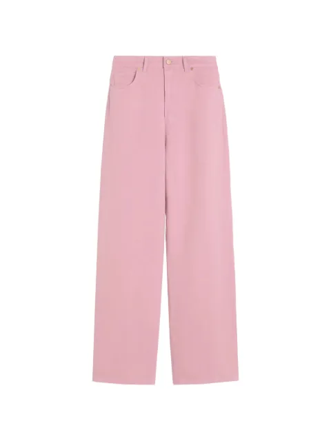 'S Max Mara logo-patch straight-leg trousers