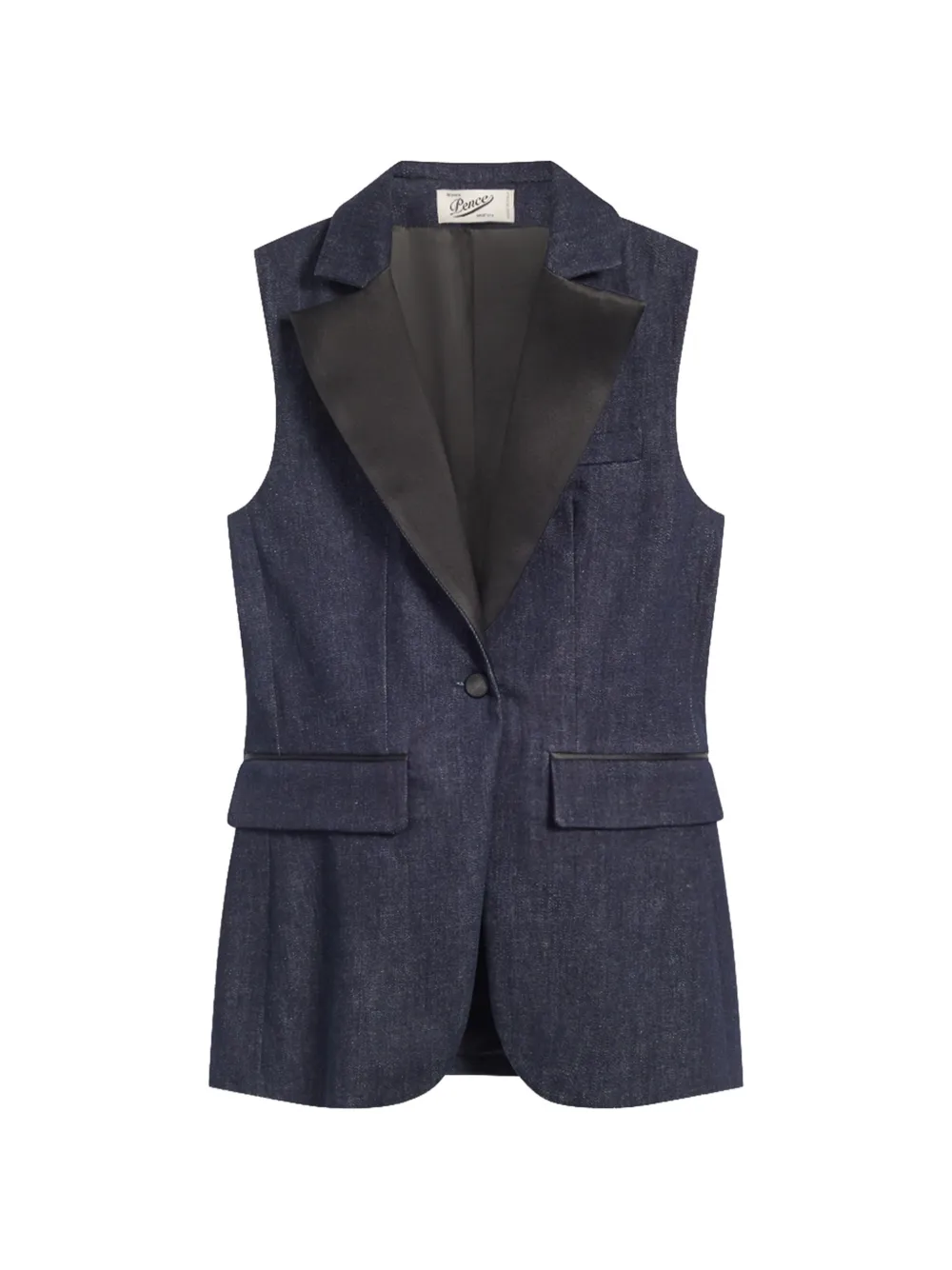 Pence lapel pocket vest - Blue