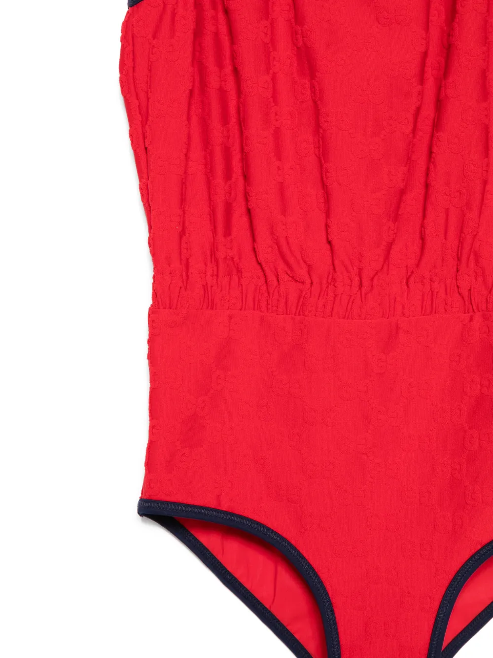 Gucci Kids Badpak met diepe ronde hals Rood