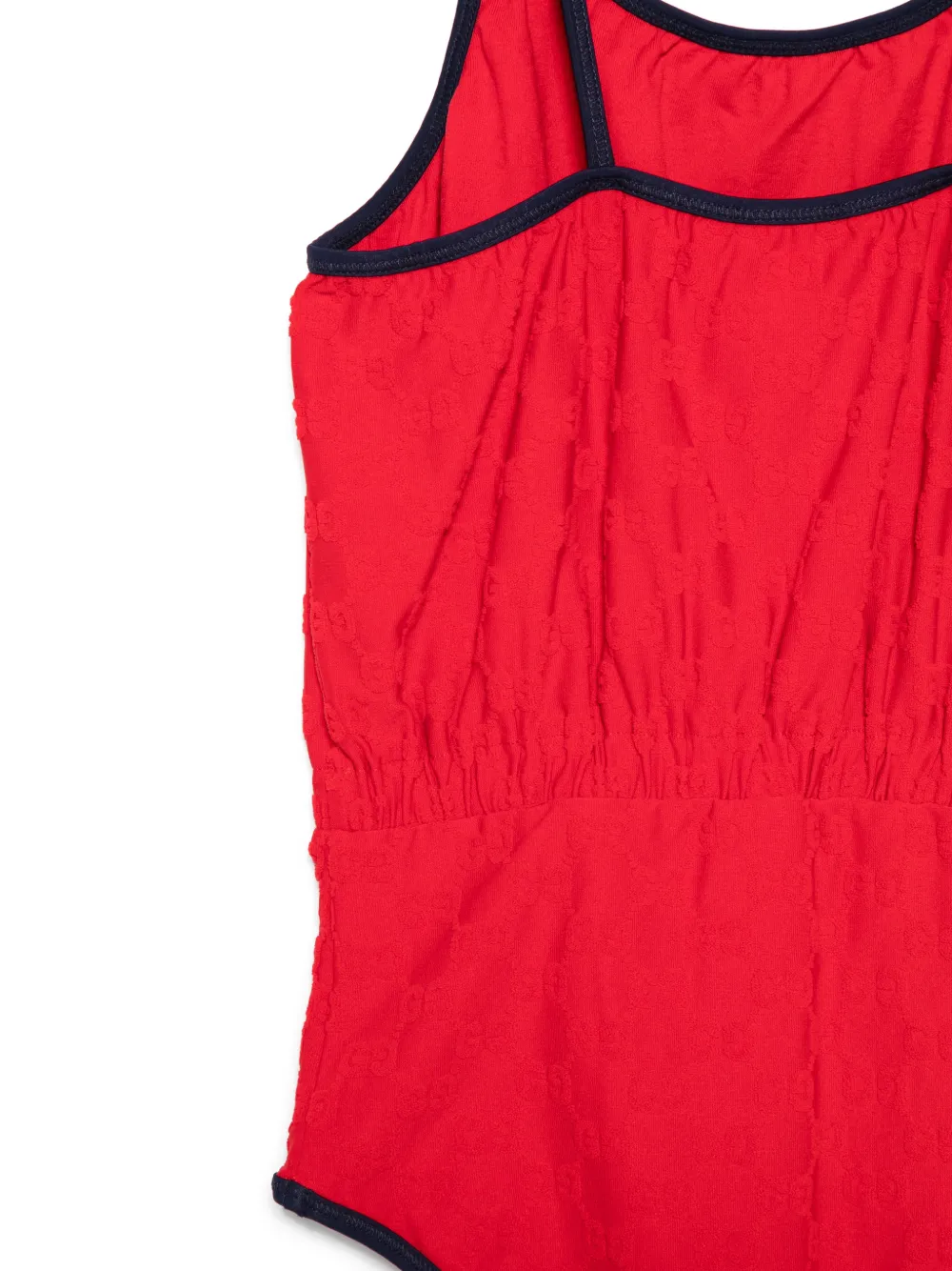 Gucci Kids Badpak met diepe ronde hals Rood
