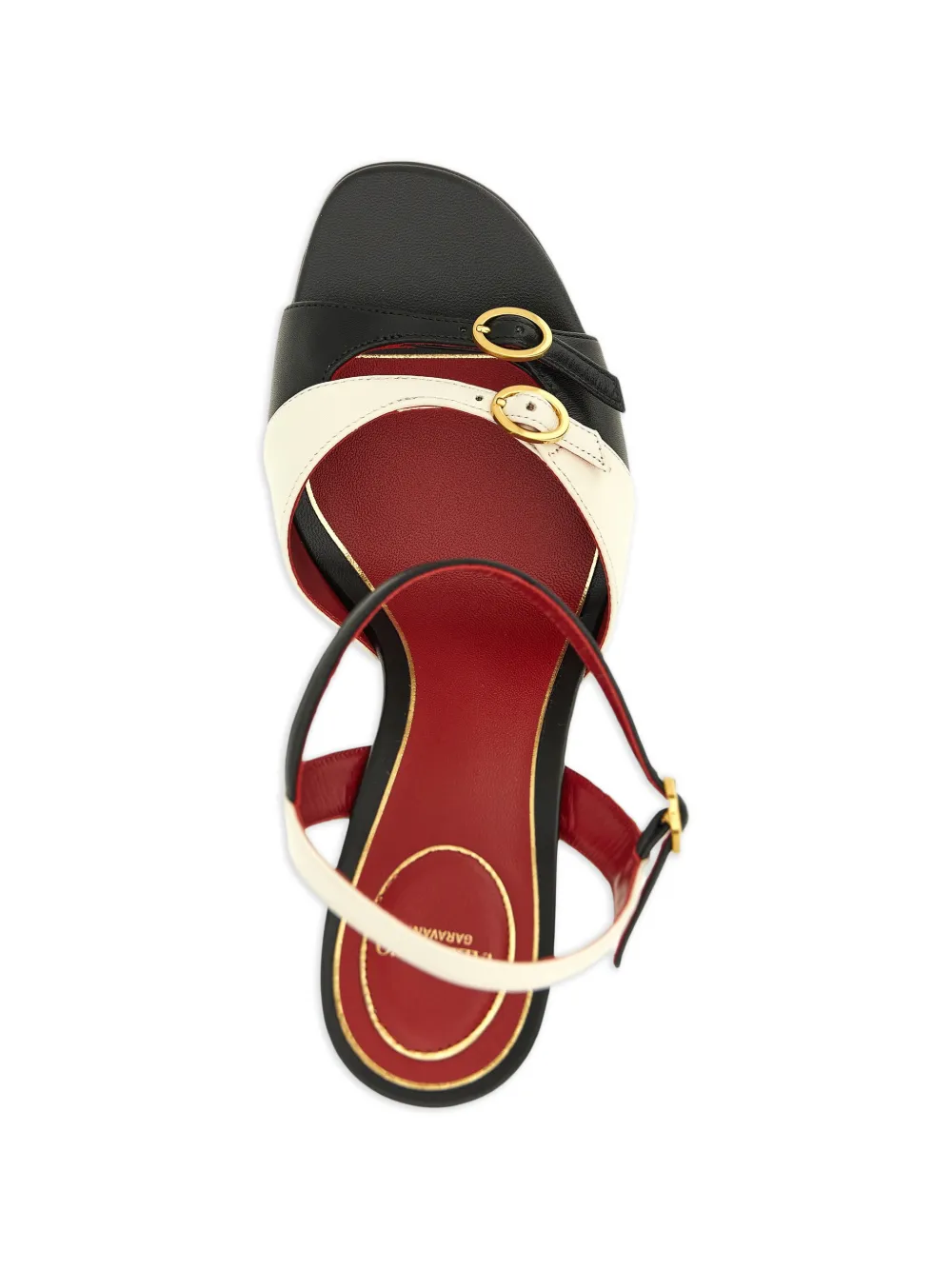 Valentino Garavani two-tone platform sandals Beige