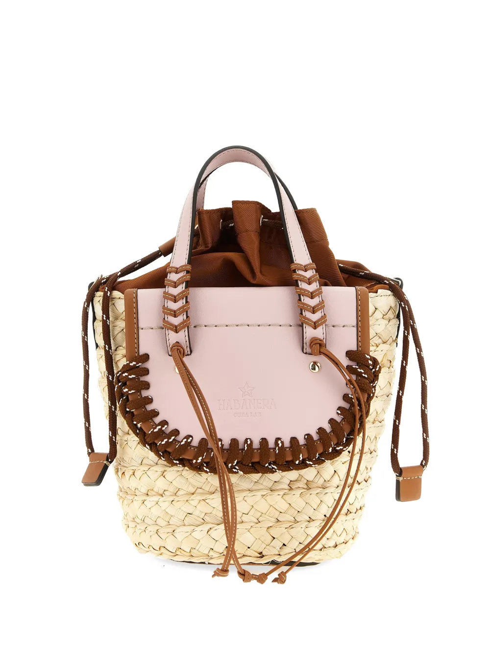 CUBA LAB raffia tote bag - Toni neutri