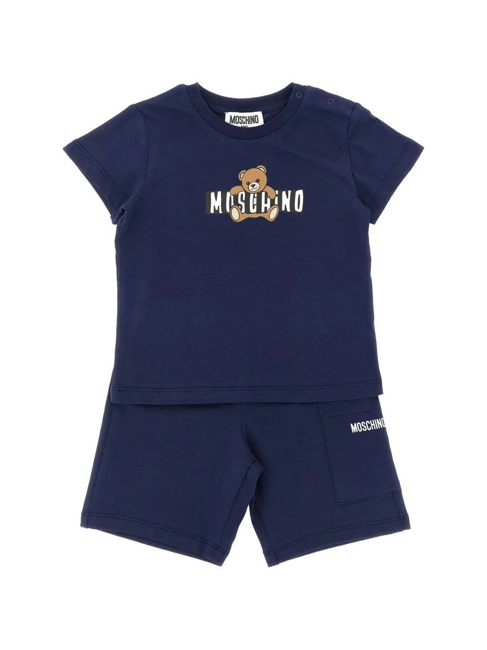 Moschino print short set - Blau