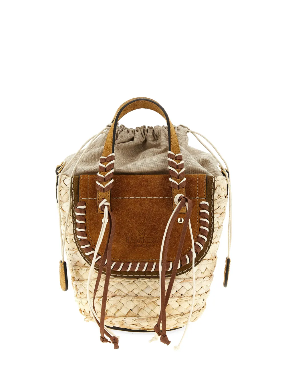 CUBA LAB x SanPa 'Habanera Cuoieria' woven bucket bag - Toni neutri