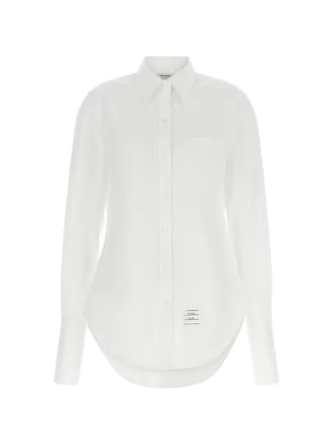 Thom Browne camisa de popelina con brazaletes y puños franceses