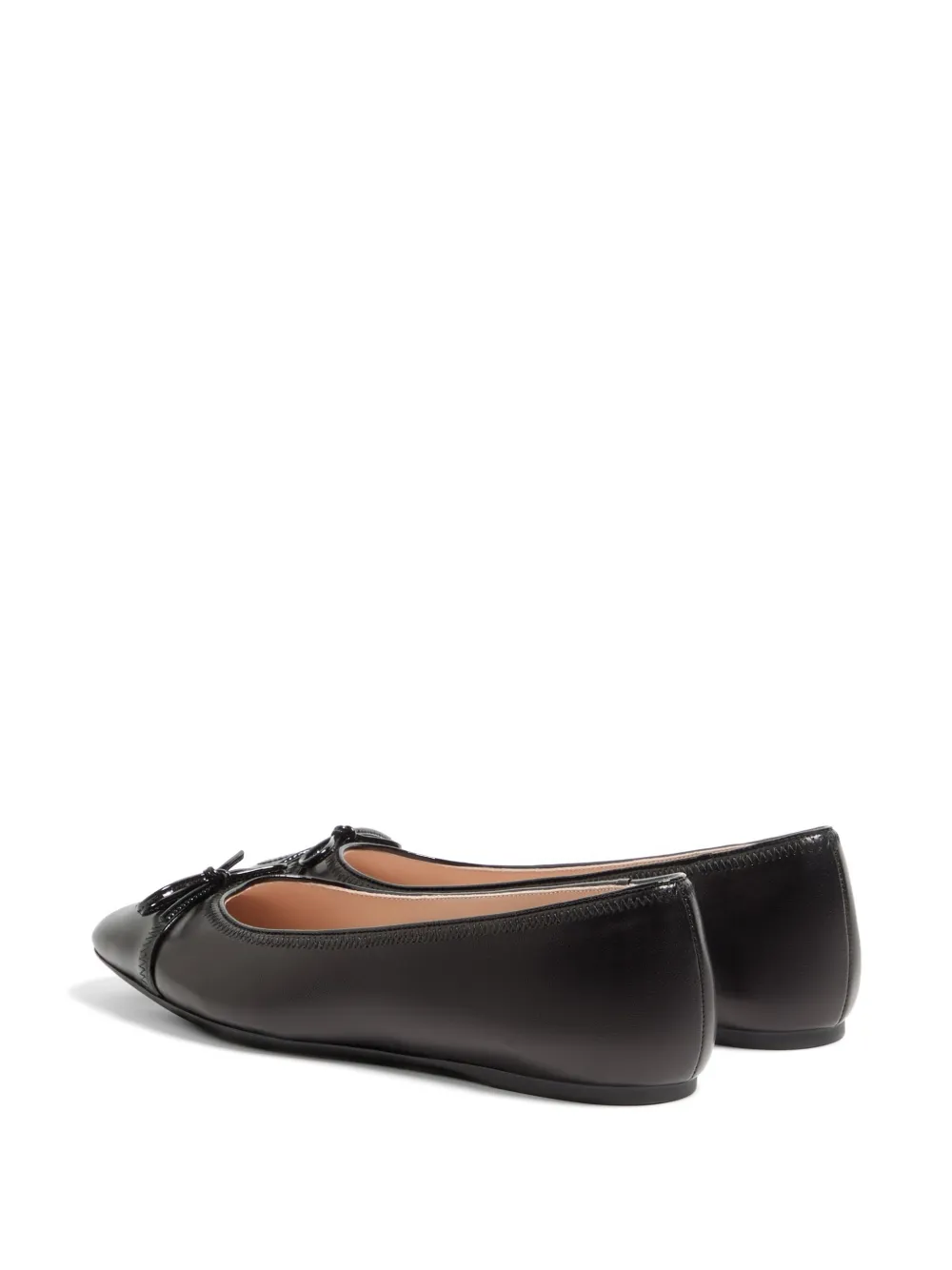 Valentino Garavani VLogo Signature nappa ballerina's Zwart