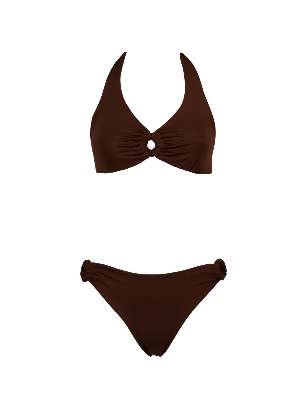 Fisico knotted bikini - Marrone
