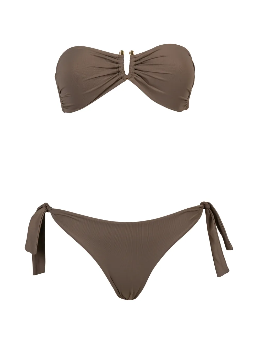 Fisico knotted bikini - Marrone