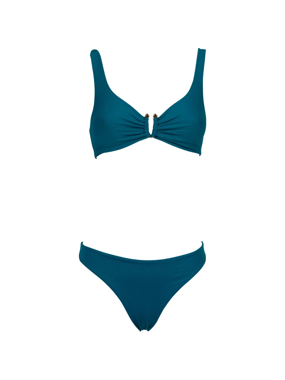 Fisico ring detail bikini - Blau
