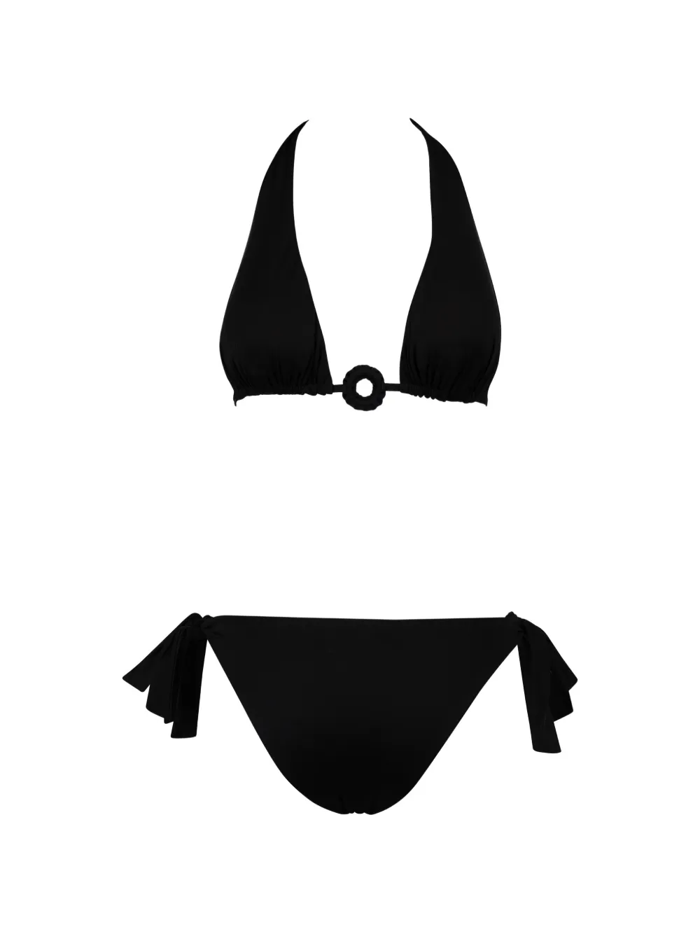 Fisico ring-tie bikini - Nero