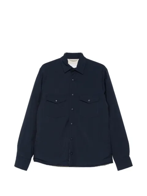 Eleventy blue shirt jacket