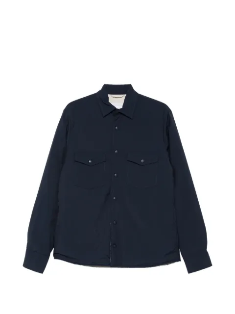 Eleventy blue shirt jacket