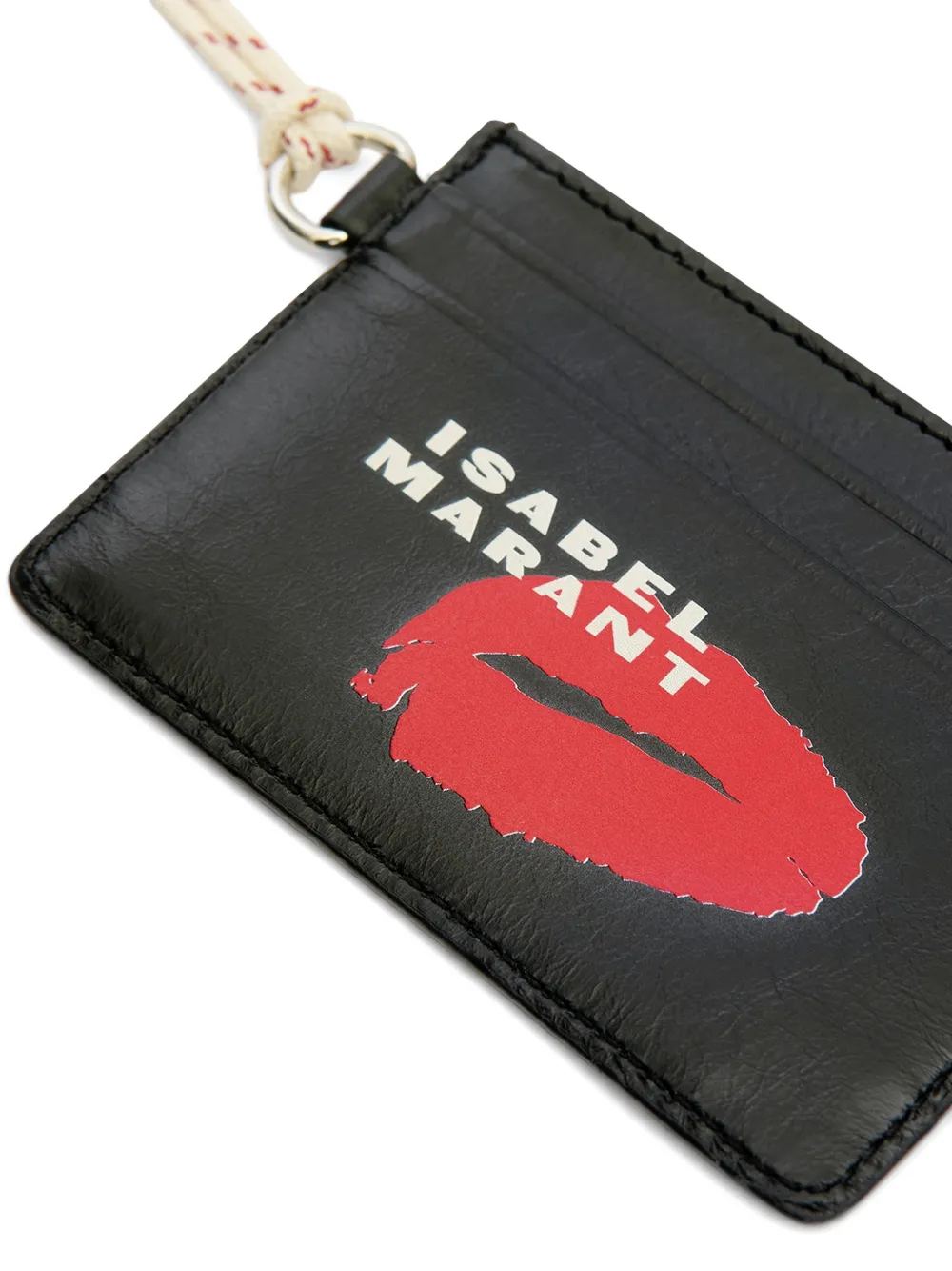 ISABEL MARANT Pasjeshouder met logodetail Zwart