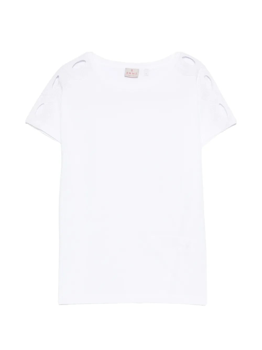 Marella lace-detailed T-shirt - Bianco