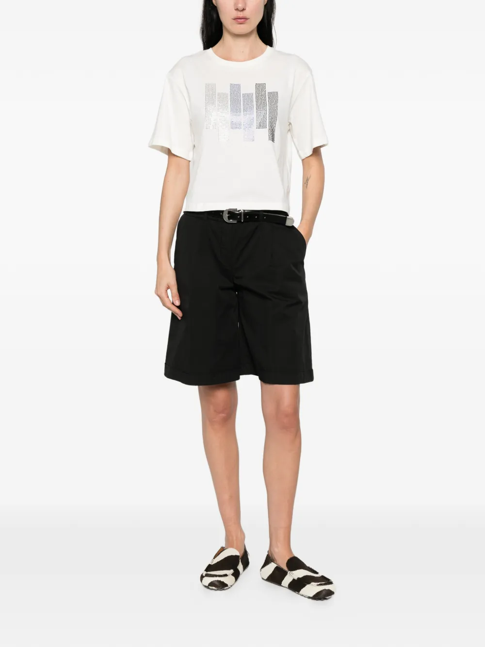  Marella Embellished T-shirt - White 