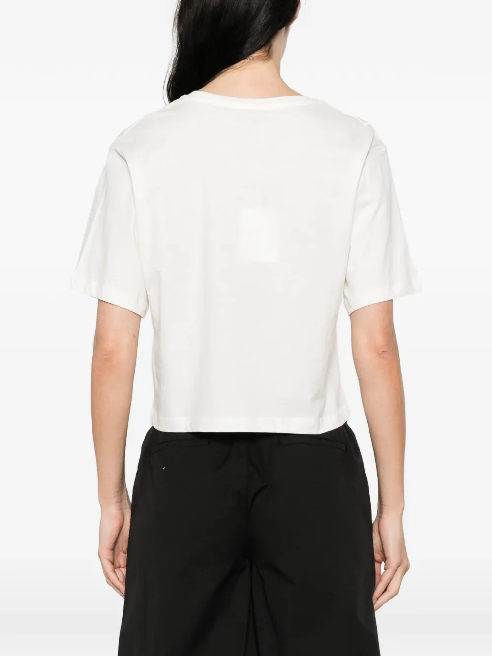 EMME Verfraaid T-shirt Wit