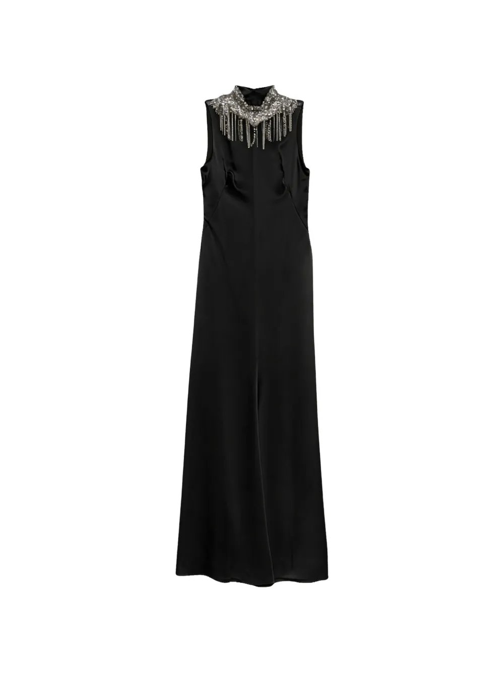 Alexander McQueen mock-neck sleeveless maxi dress - Nero