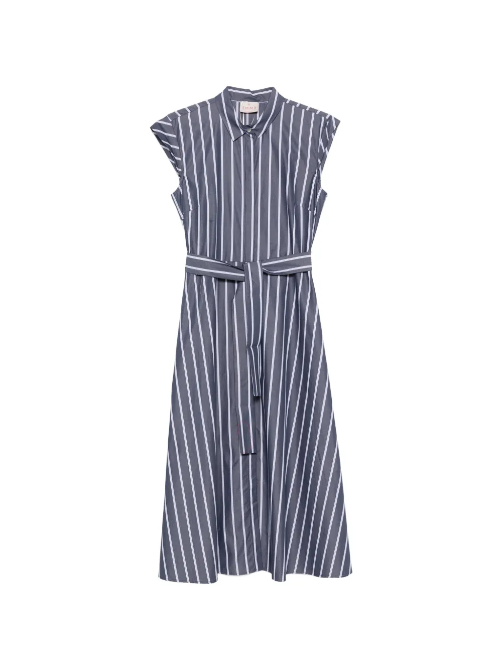 Marella striped midi dress - Blu