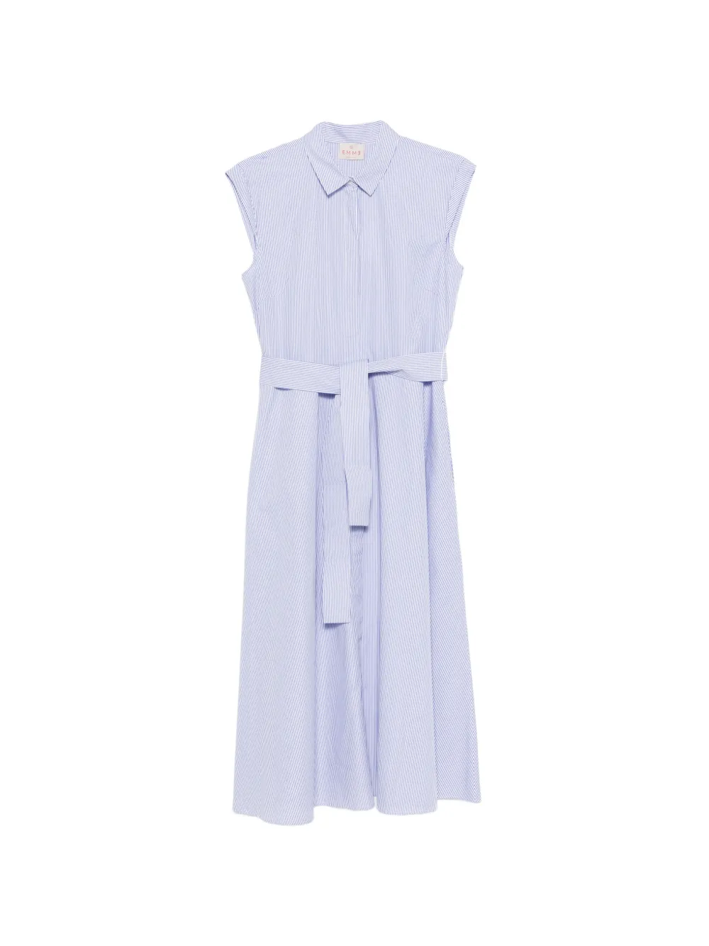 Marella striped midi dress - Blu