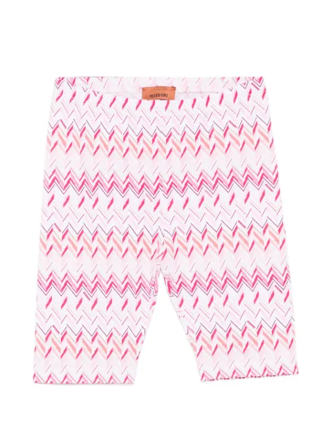 Missoni Kids ziz zag-pattern trousers