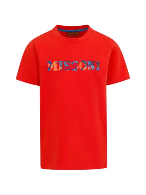 Missoni Kids playera con logo estampado