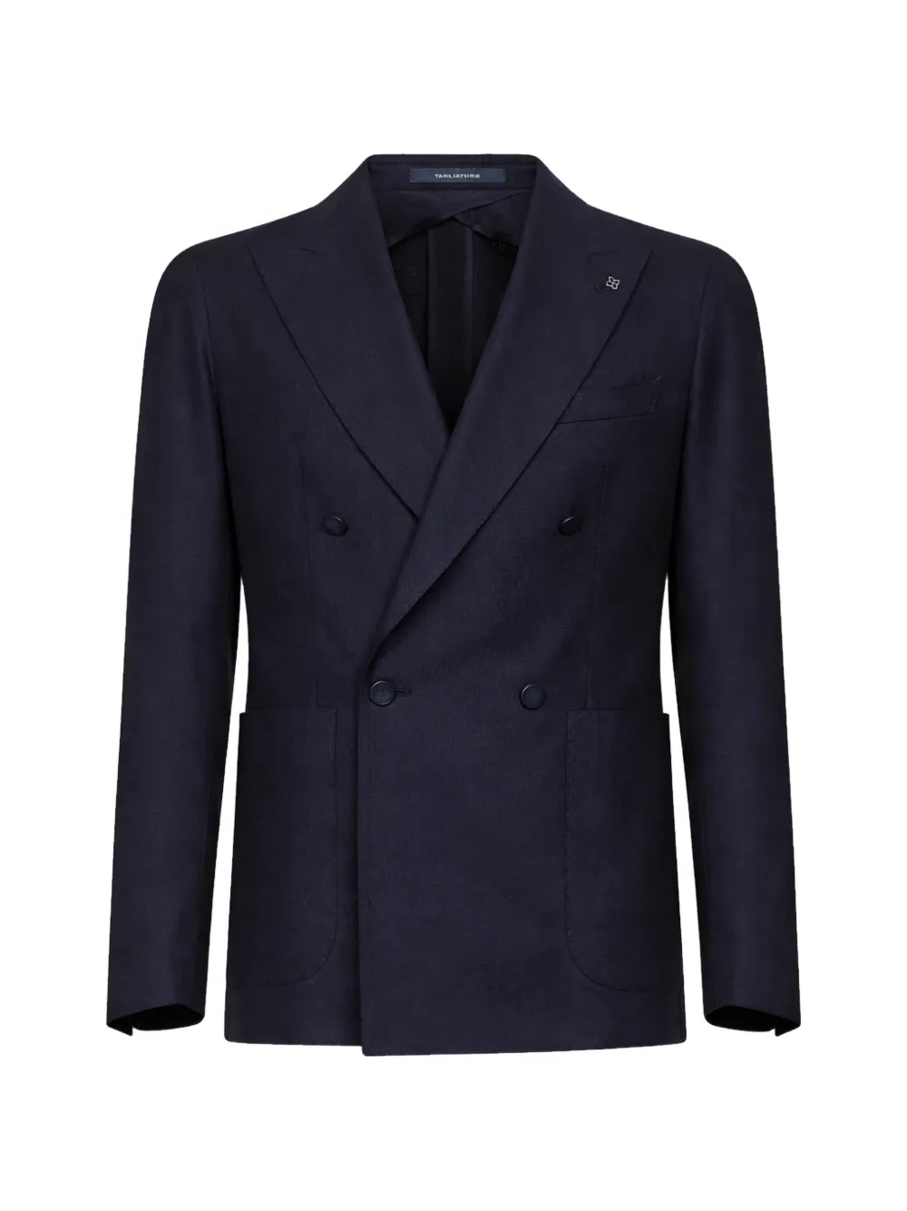 Tagliatore double-breasted peak lapel jacket - Blau