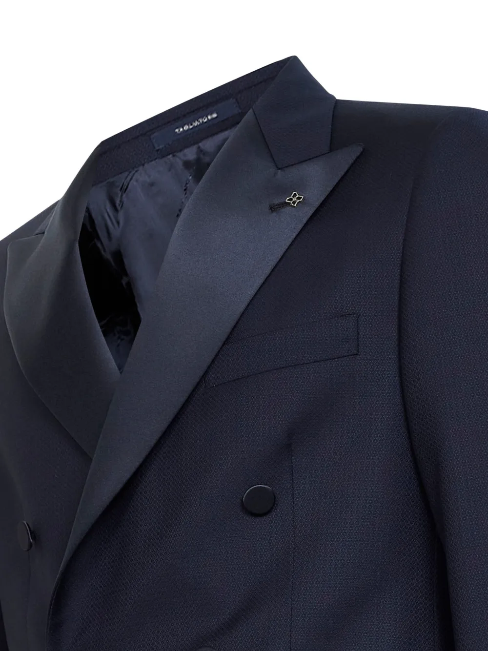 Tagliatore Pak met dubbele rij knopen en puntige revers Blauw