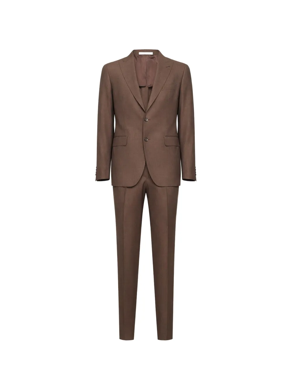 Tagliatore logo-pin single-breasted suit - Marrone