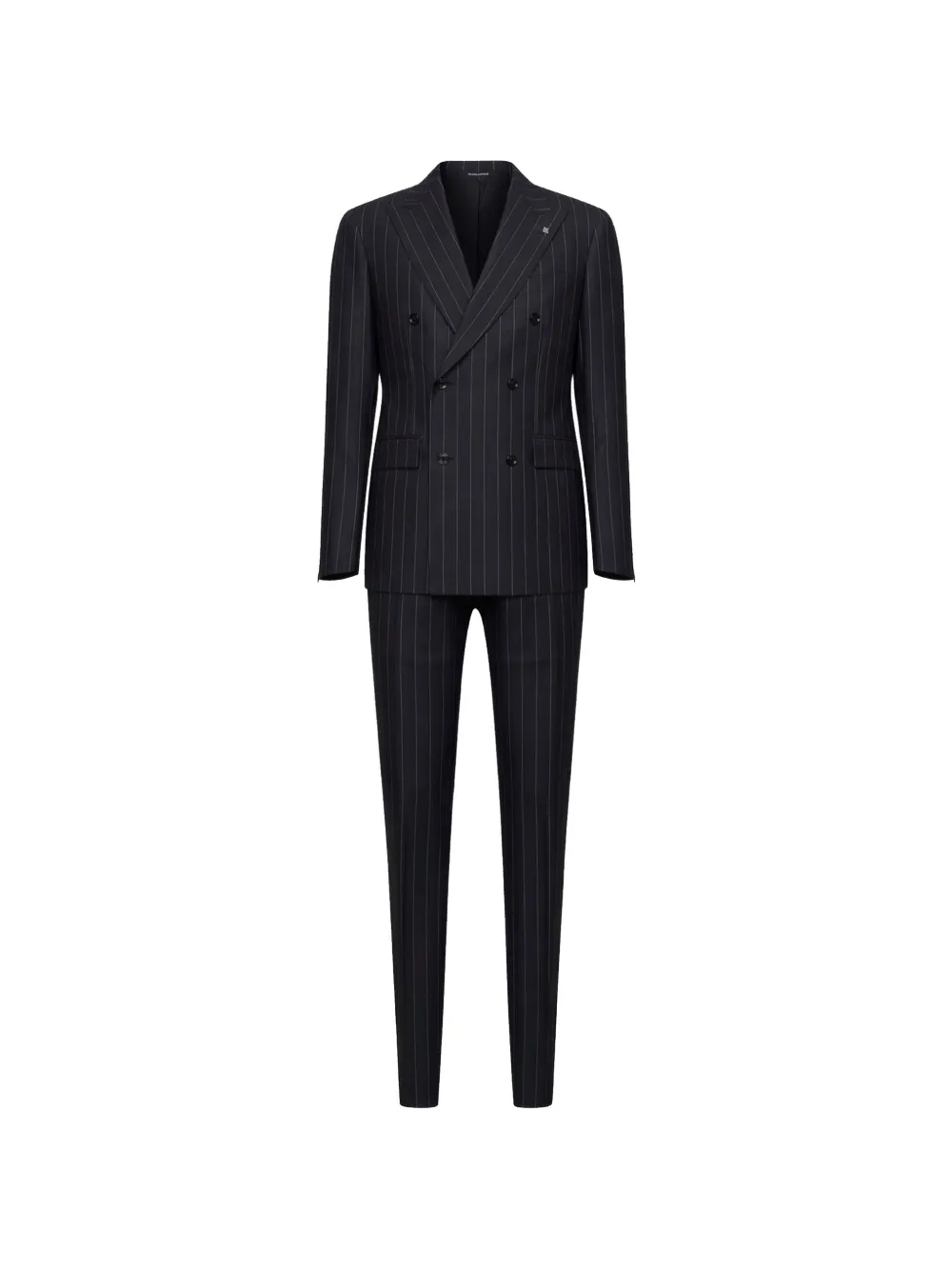 Tagliatore pinstriped double-breasted suit - Grigio