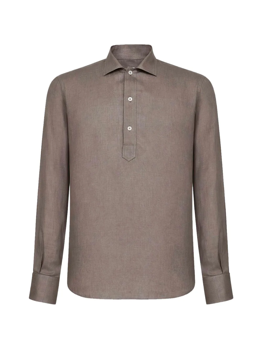 Tagliatore three-button polo shirt - Braun