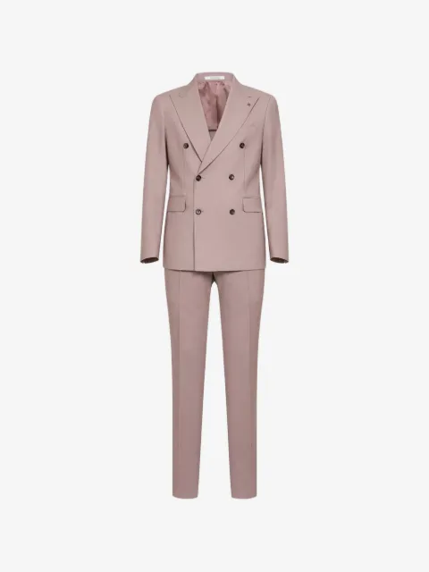 Tagliatore peak-lapel double-breasted suit