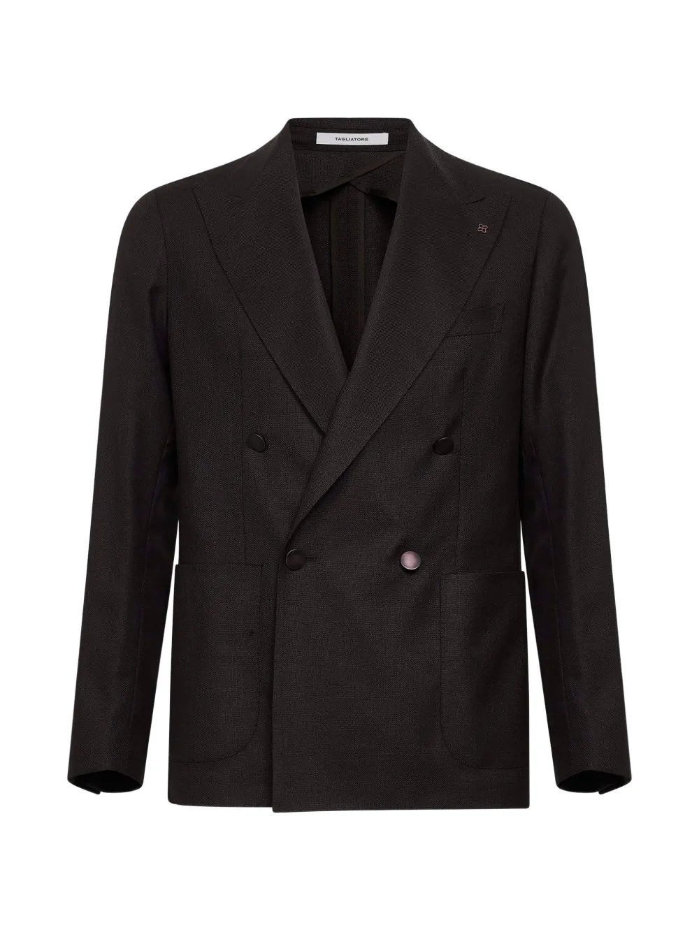 Tagliatore double-breasted peak-lapel blazer - Brown