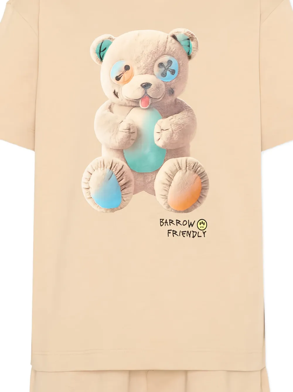 Barrow kids Trainingspak met beerprint Beige