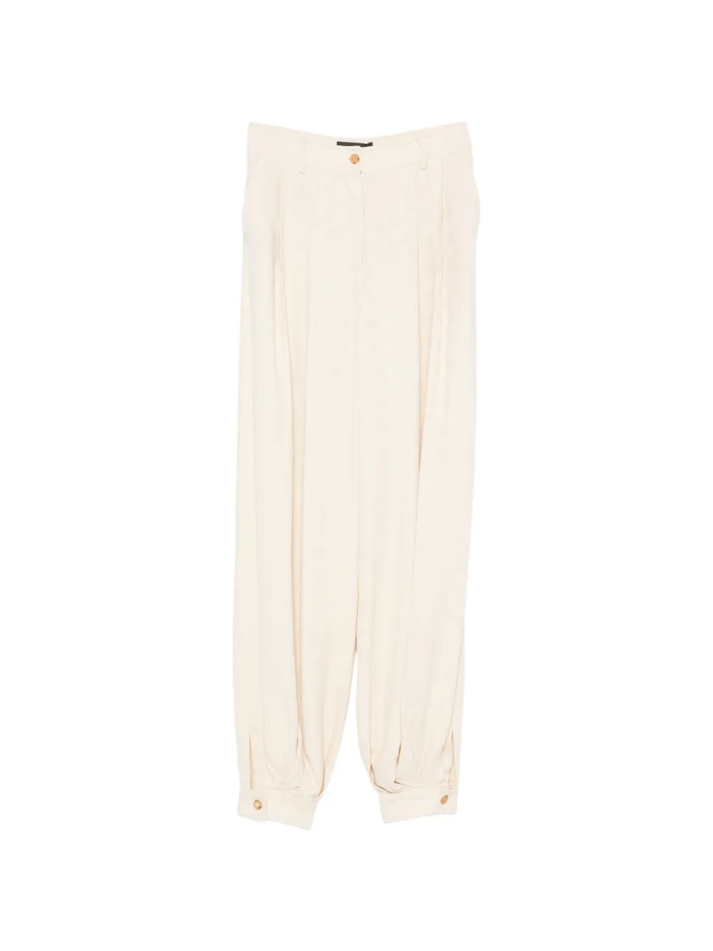 ETRO pleated cuffed trousers - Neutrals