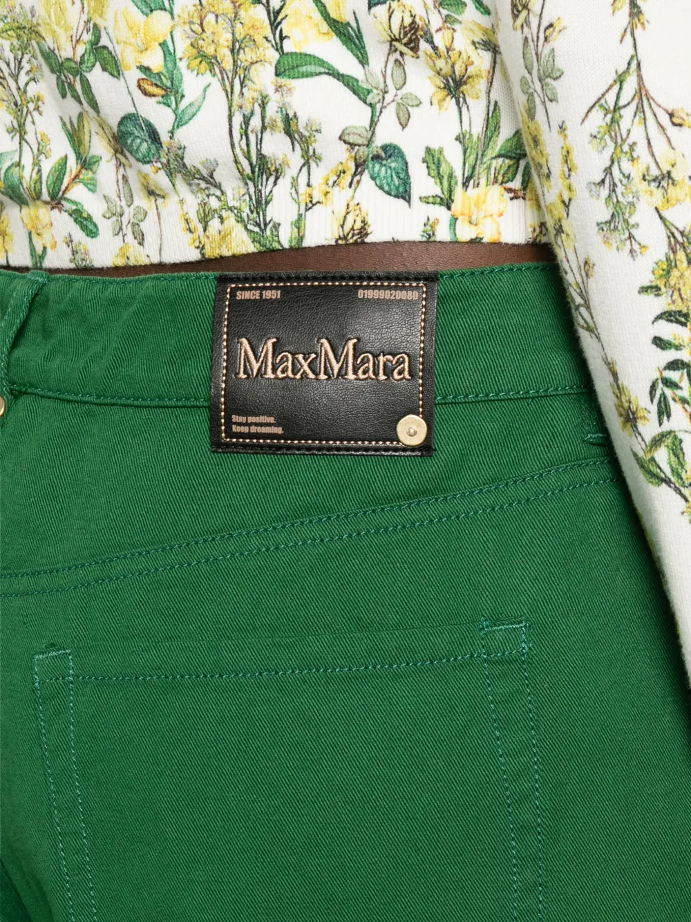 'S Max Mara Onorata straight broek Groen